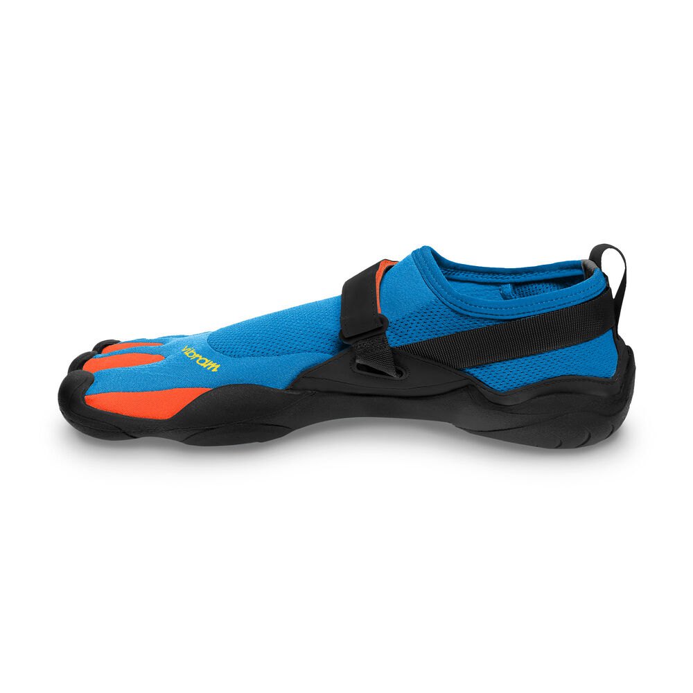 Vibram Five Fingers Mens Training Shoes - Blue/Orange - KSO - 91864-VYDS